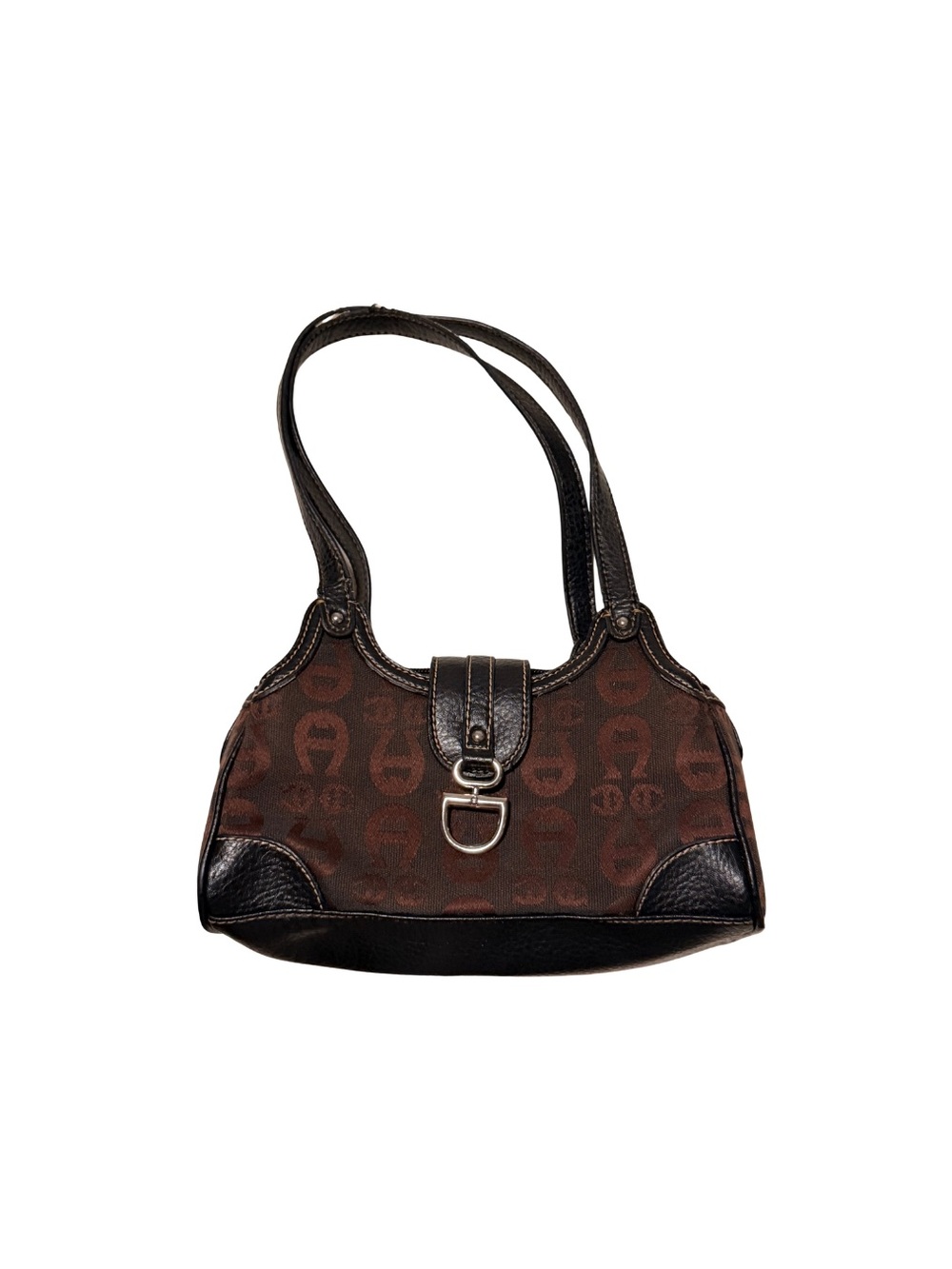 Designer-Inspired Brown Monogram Shoulder Bag